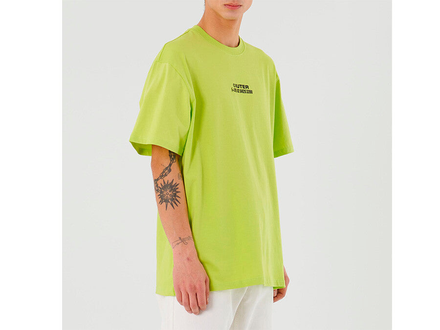 CAMISETA IUTER HORSES TEE LIME