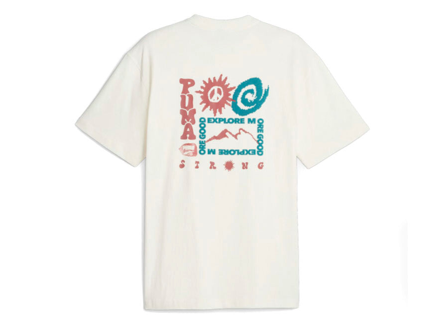 PUMA DOWNTOWN GRAPHIC TEE WHITE
