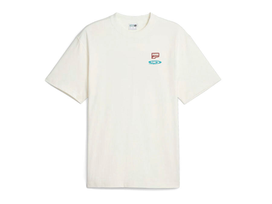 PUMA DOWNTOWN GRAPHIC TEE WHITE