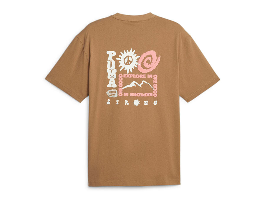 PUMA DOWNTOWN GRAPHIC TEE BEIGE