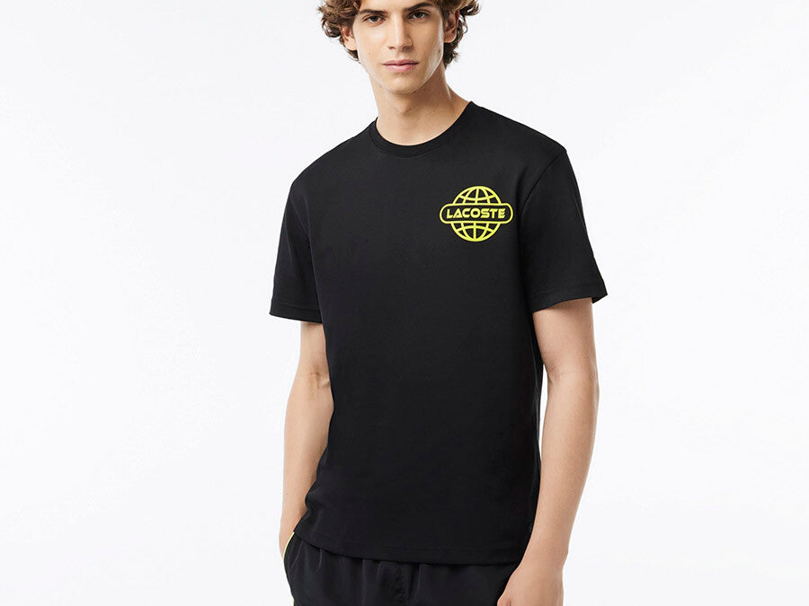 CAMISETA LACOSTE PRINT BLACK