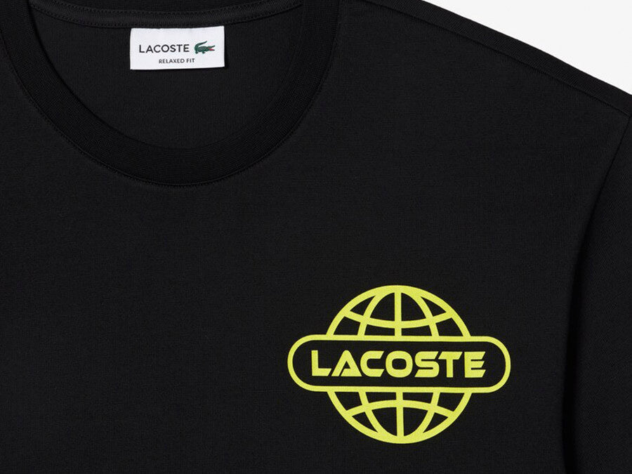 CAMISETA LACOSTE PRINT BLACK