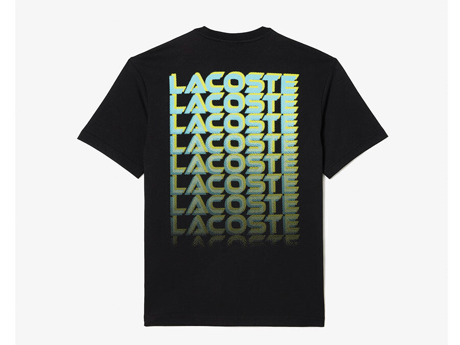 CAMISETA LACOSTE PRINT BLACK
