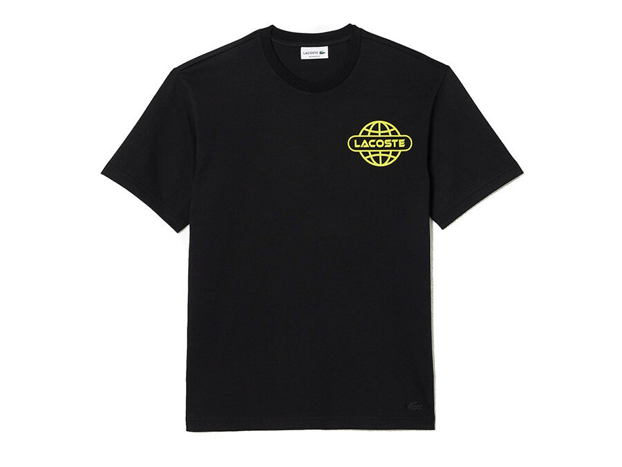 CAMISETA LACOSTE PRINT BLACK