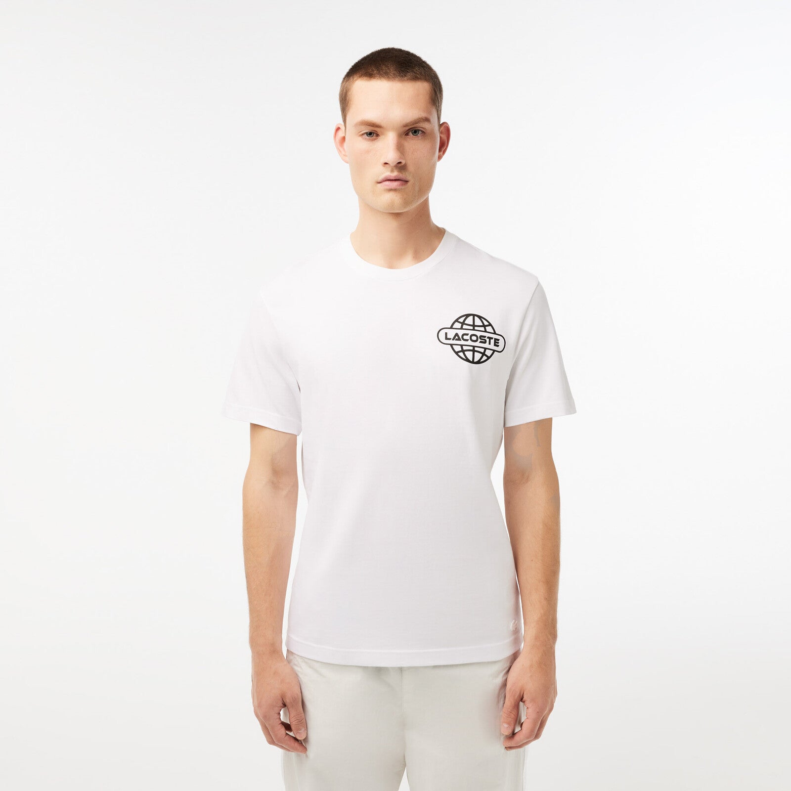 CAMISETA LACOSTE PRINT WHITE