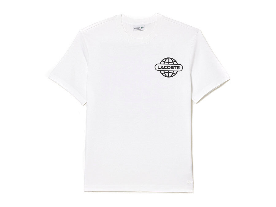 CAMISETA LACOSTE PRINT WHITE