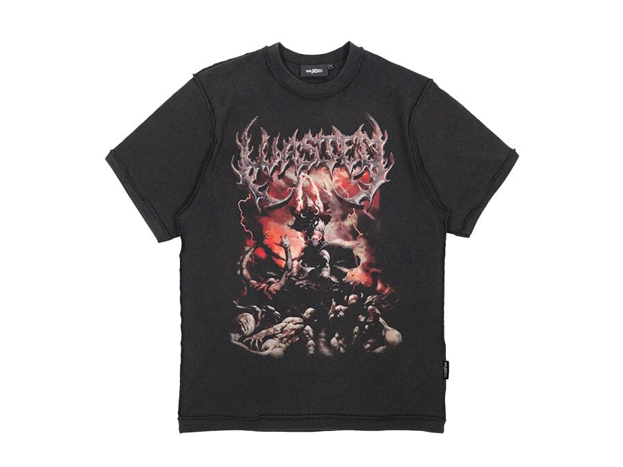 CAMISETA WASTED BERSERK FADED BLACK