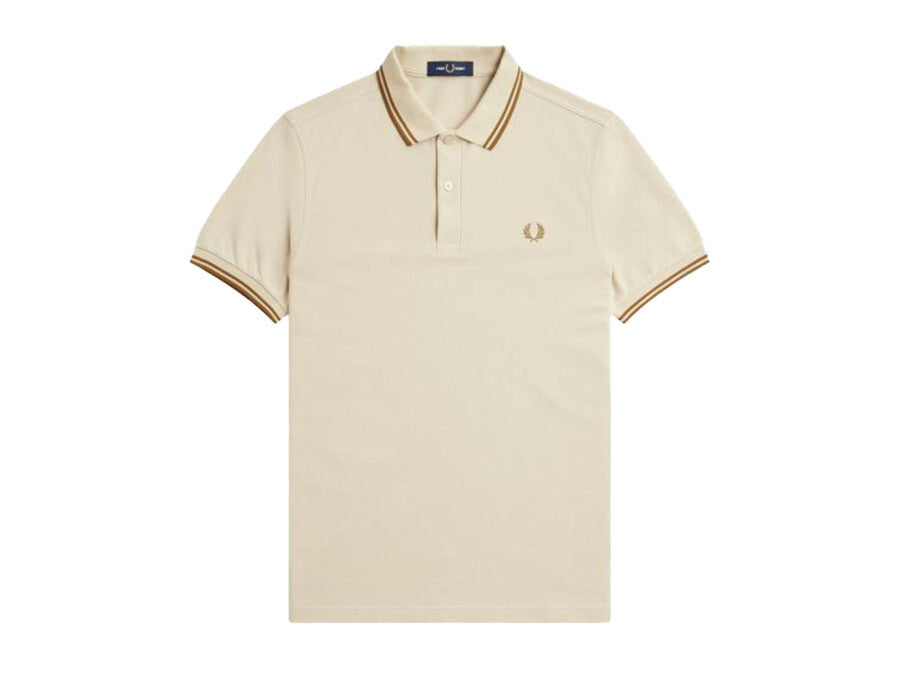 POLO FRED PERRY TWIN TIPPED WHITE