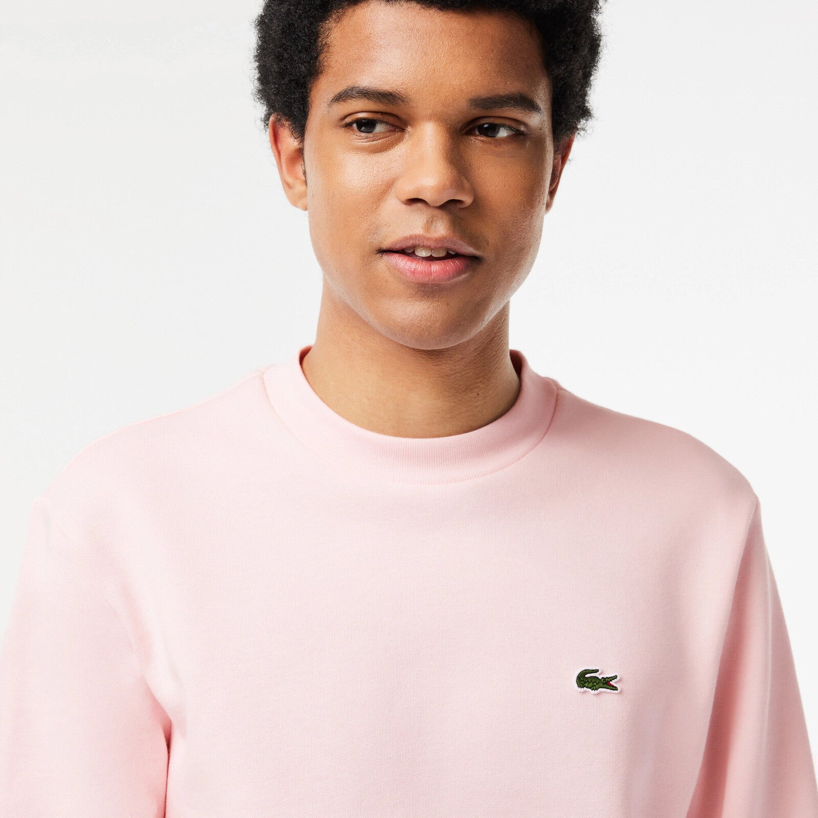 SUDADERA LACOSTE CREW FLAMINGO