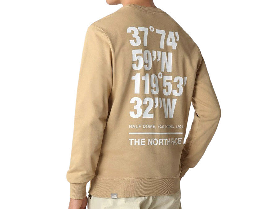 SUDADERA TNF COORDINATES CREW - EU KHAKI STONE