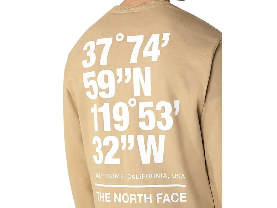 SUDADERA TNF COORDINATES CREW - EU KHAKI STONE