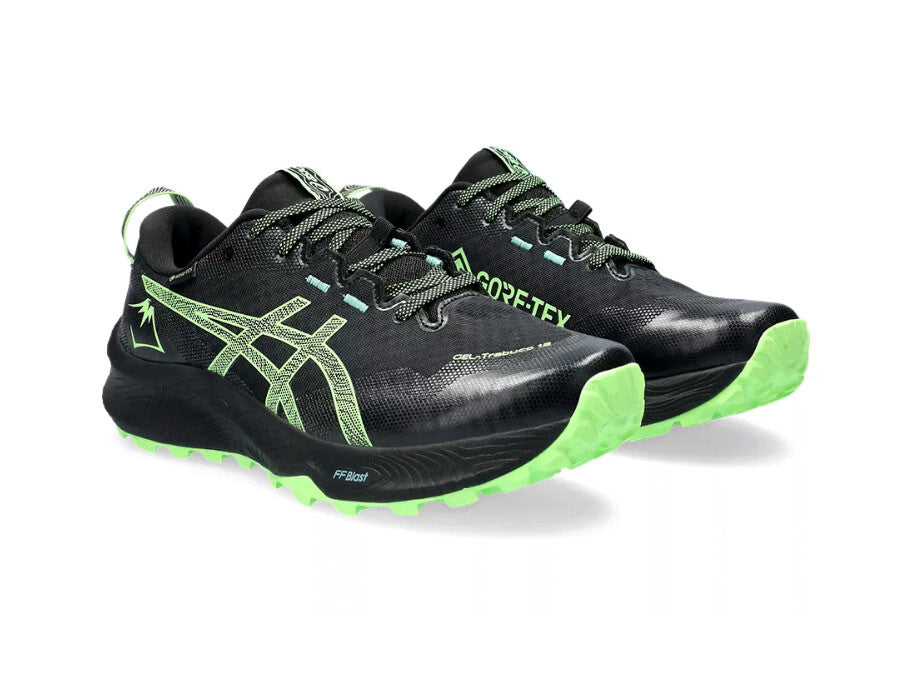 ASICS GEL-TRABUCO 12 GTX BLACK ILLUMINATE GREEN