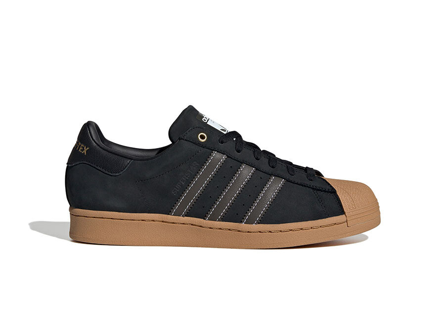 ADIDAS SUPERSTAR GTX BLACK GUM SOLE