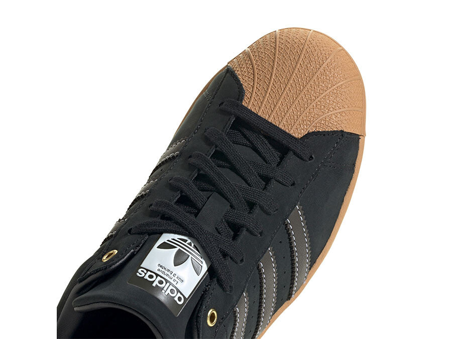 ADIDAS SUPERSTAR GTX BLACK GUM SOLE