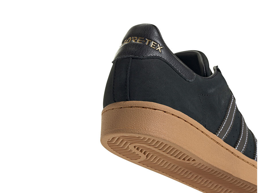 ADIDAS SUPERSTAR GTX BLACK GUM SOLE