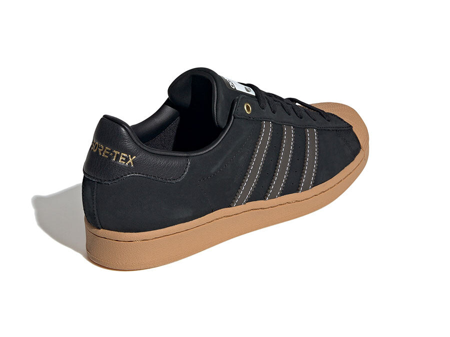 ADIDAS SUPERSTAR GTX BLACK GUM SOLE