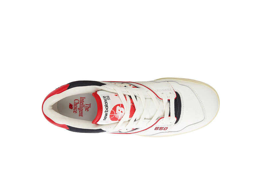 NEW BALANCE 550 SEA SALT WHITE RED