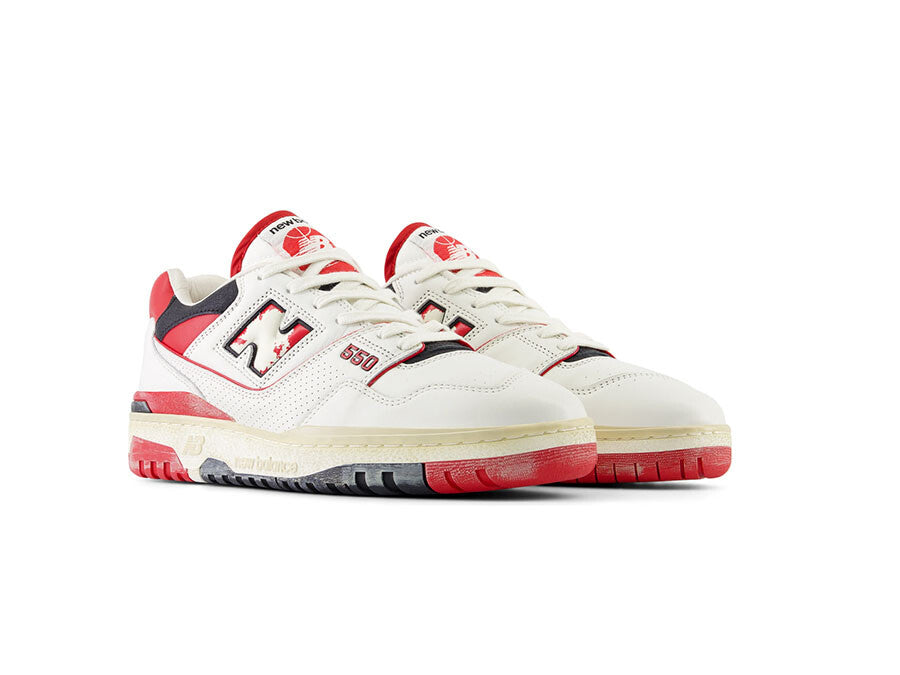 NEW BALANCE 550 SEA SALT WHITE RED