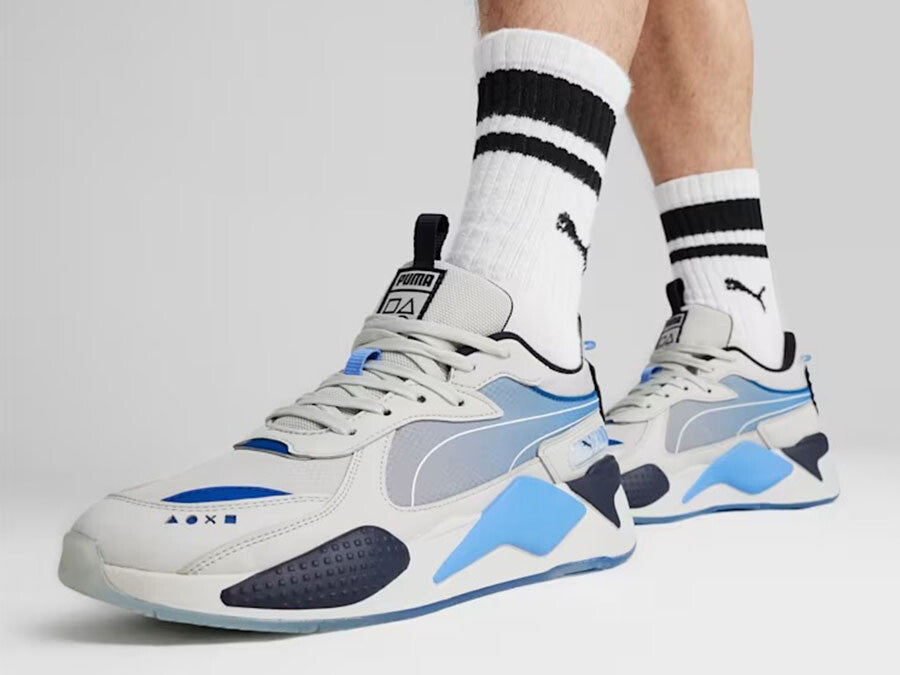 PUMA RS-X PLAYSTATION GLACIAL GRAY-BLUE