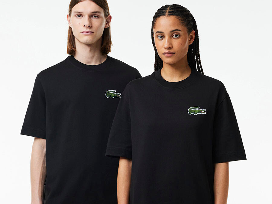 CAMISETA LACOSTE CROC 80S BLACK