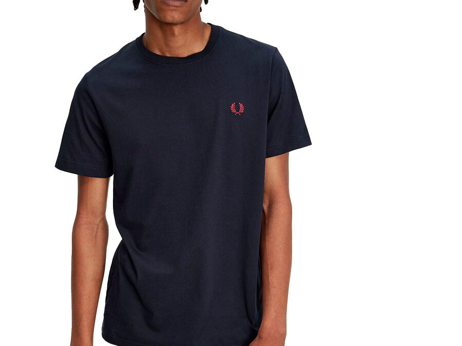 CAMISETA FRED PERRY CREW NECK NAVY