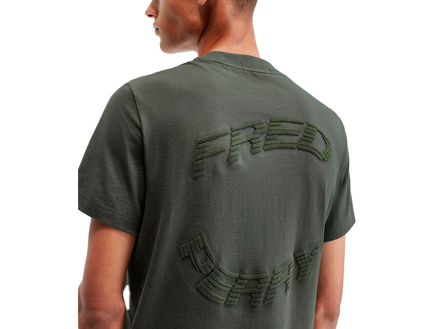 CAMISETA FRED PERRY WARPED GRAPHIC WHITE