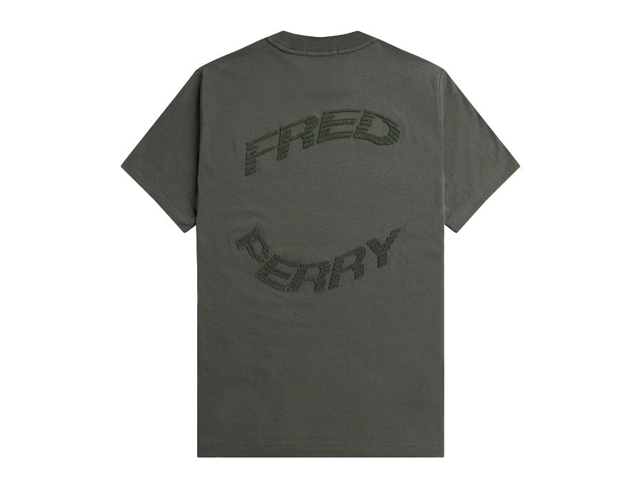 CAMISETA FRED PERRY WARPED GRAPHIC WHITE