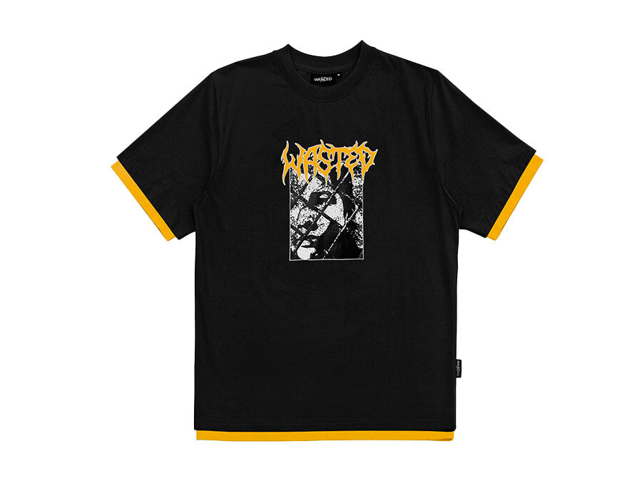 CAMISETA WASTED T-NINE WIRE BLACK