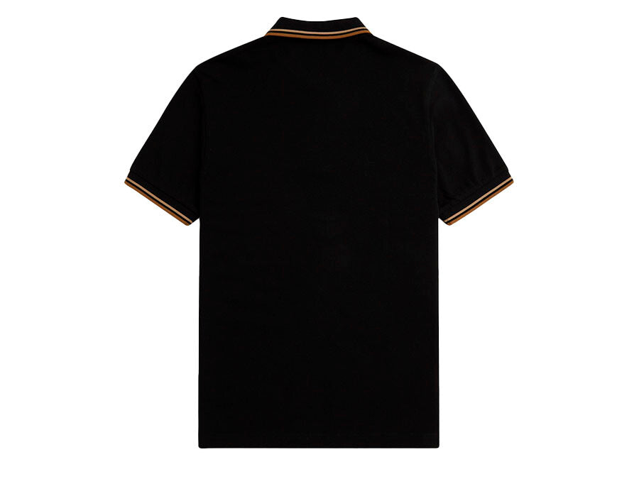 POLO FRED PERRY TWIN TIPPED BLACK STONE