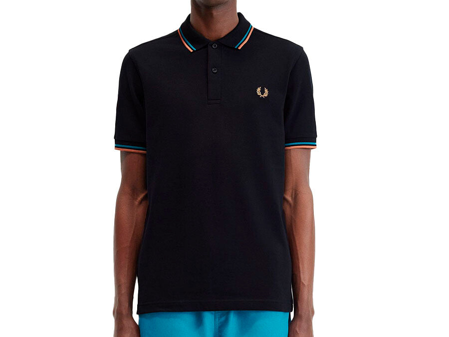 POLO FRED PERRY TWIN TIPPED NAVY BLUE