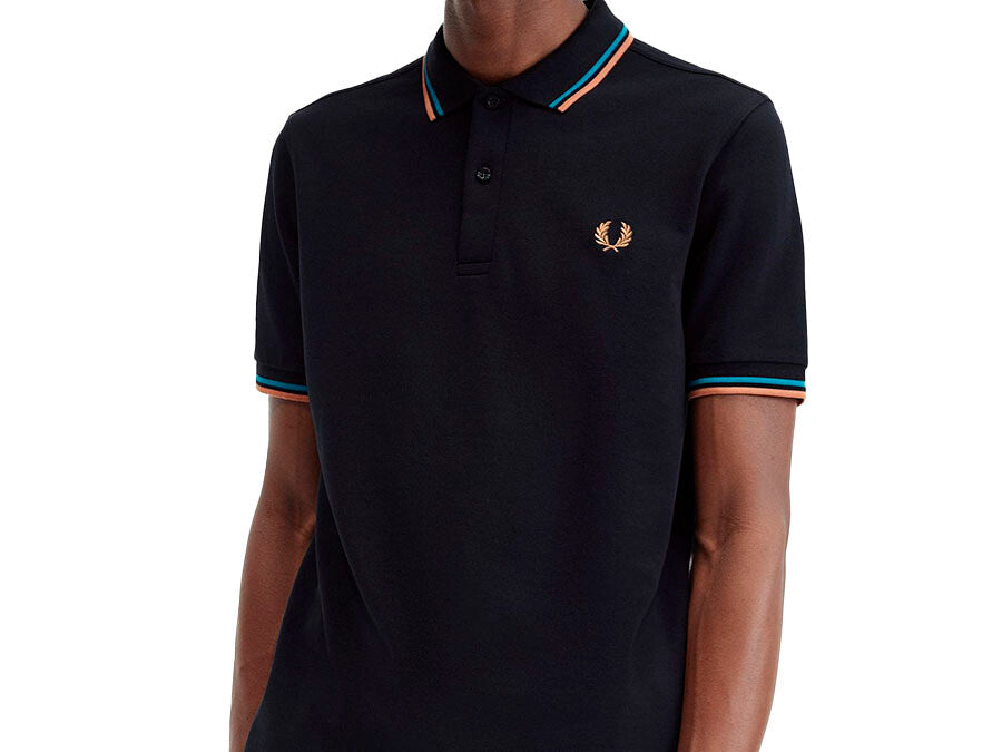 POLO FRED PERRY TWIN TIPPED NAVY BLUE