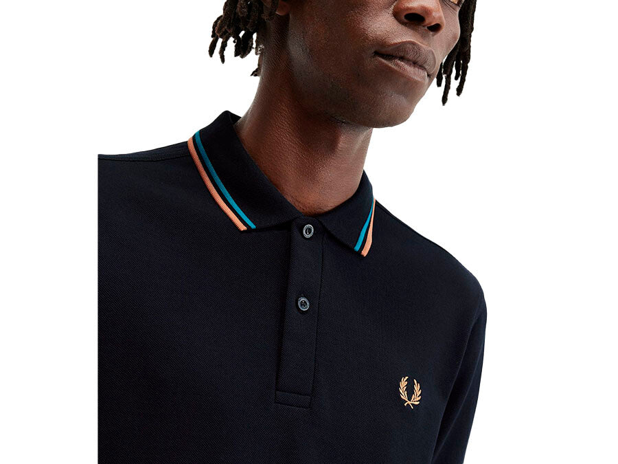 POLO FRED PERRY TWIN TIPPED NAVY BLUE