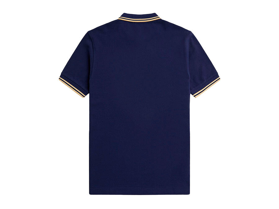 POLO FRED PERRY TWIN TIPPED NAVY CREAM