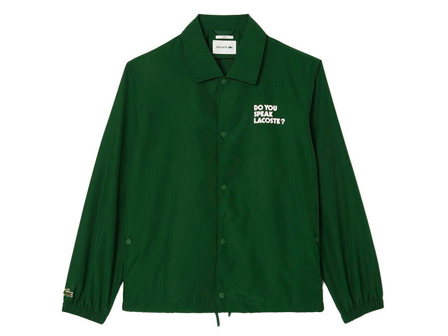 CHAQUETA LACOSTE IMPERMEABLE VERDE