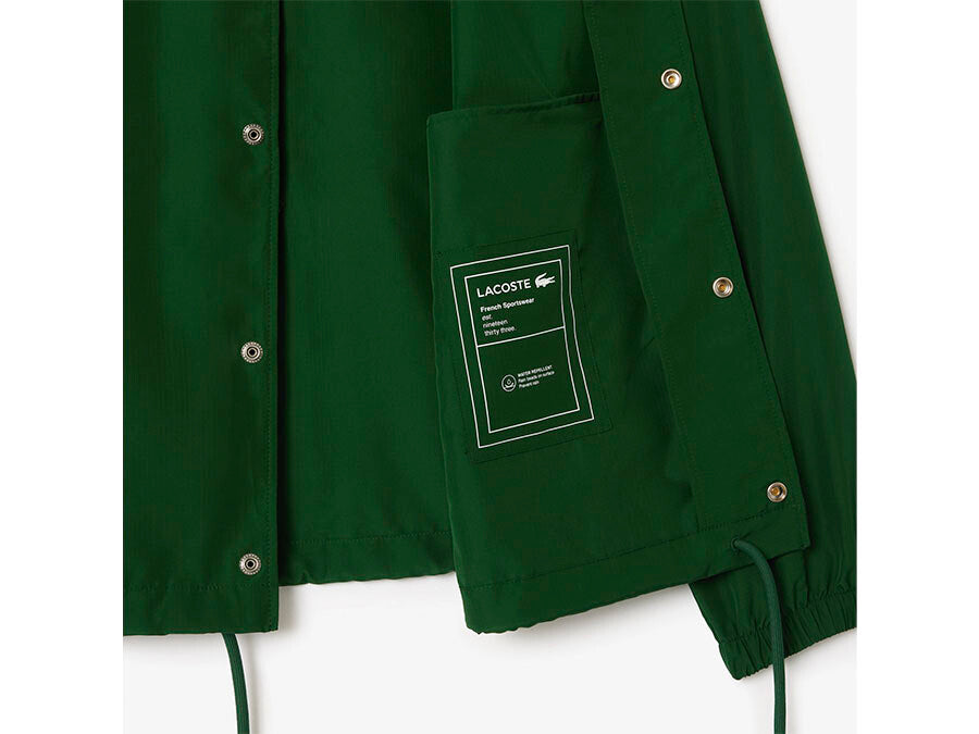 CHAQUETA LACOSTE IMPERMEABLE VERDE
