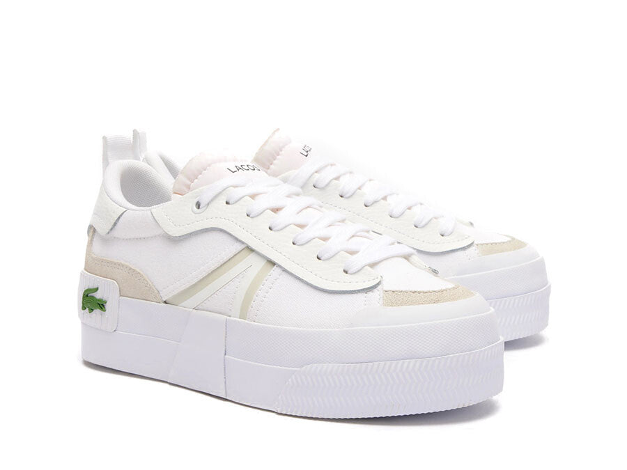 LACOSTE L004 PLATFORM WHITE