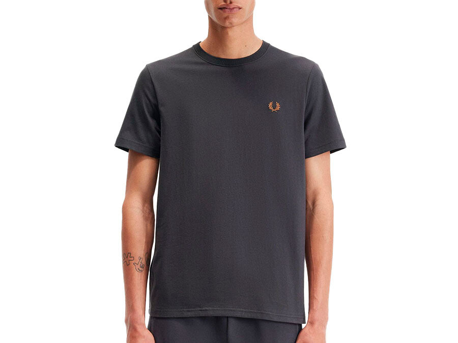 CAMISETA FRED PERRY CREW GREY CARBON