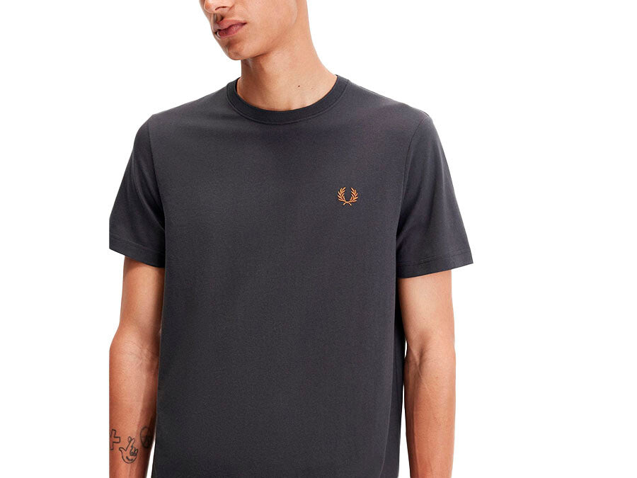 CAMISETA FRED PERRY CREW GREY CARBON