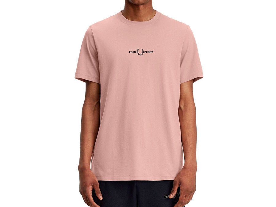 CAMISETA FRED PERRY LOGO DARK PINK