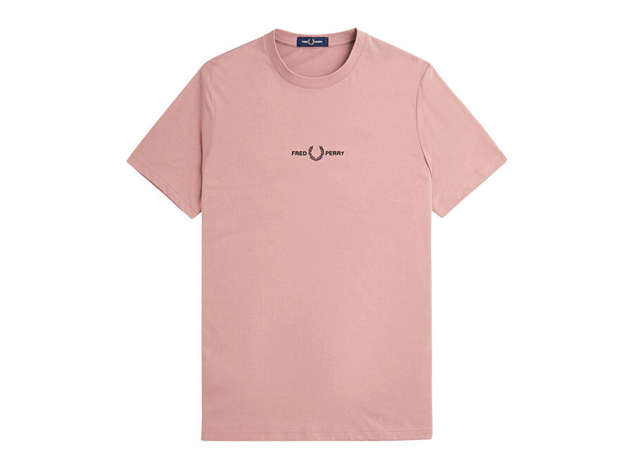CAMISETA FRED PERRY LOGO DARK PINK