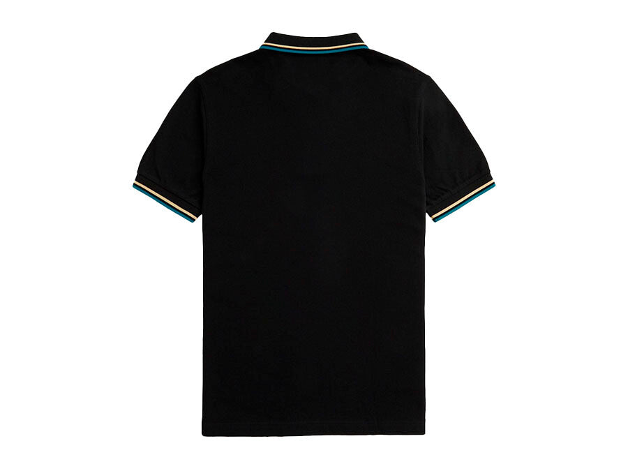 POLO FRED PERRY TWIN TIPPED CYBER BLUE