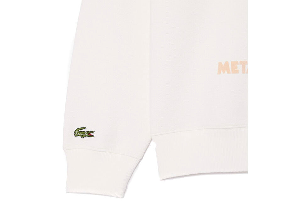 SUDADERA LACOSTE RENE DID IT FIRST BLANCA