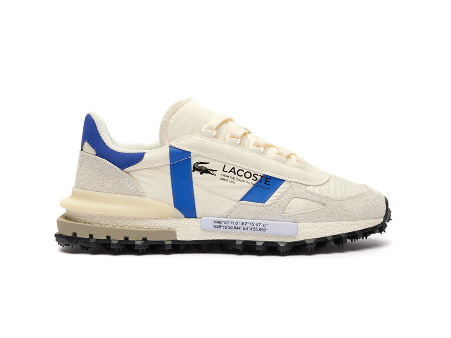 LACOSTE ELITE ACTIVE TEXTILE OFF WHITE BLUE