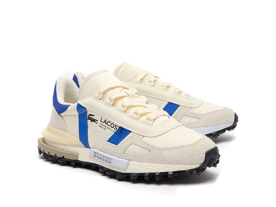 LACOSTE ELITE ACTIVE TEXTILE OFF WHITE BLUE