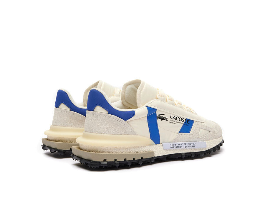 LACOSTE ELITE ACTIVE TEXTILE OFF WHITE BLUE