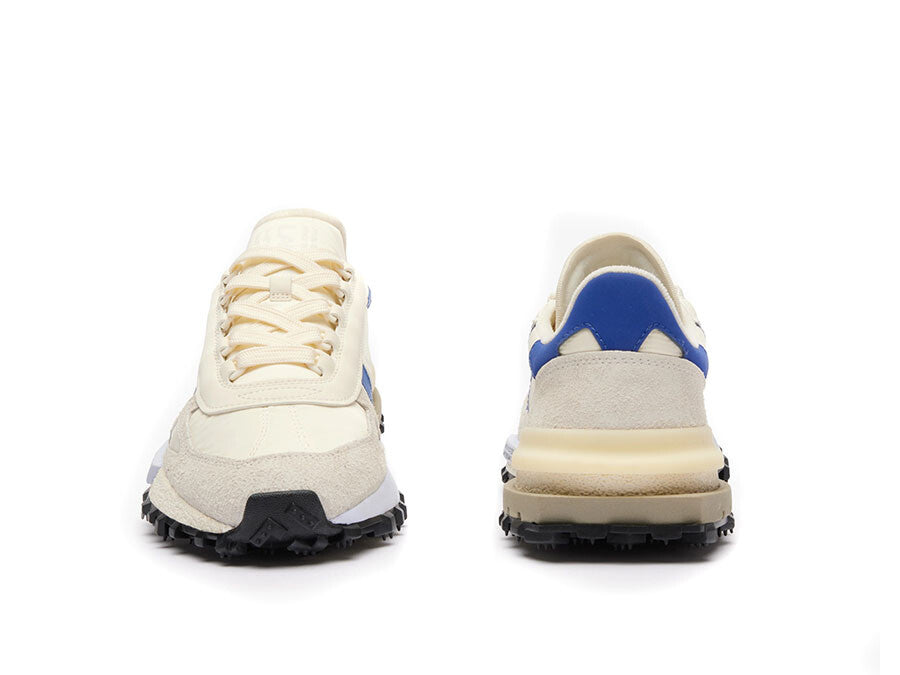 LACOSTE ELITE ACTIVE TEXTILE OFF WHITE BLUE
