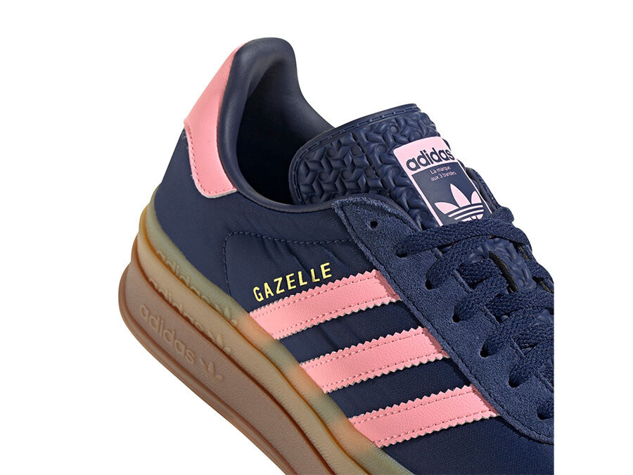 ADIDAS GAZELLE BOLD W AZULES BANDA ROSA
