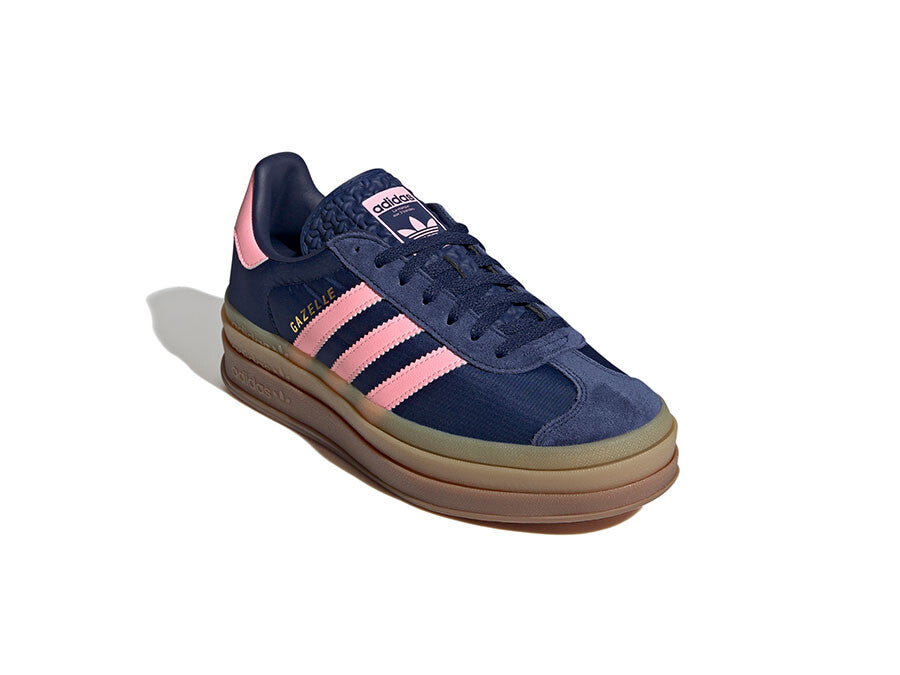 ADIDAS GAZELLE BOLD W AZULES BANDA ROSA