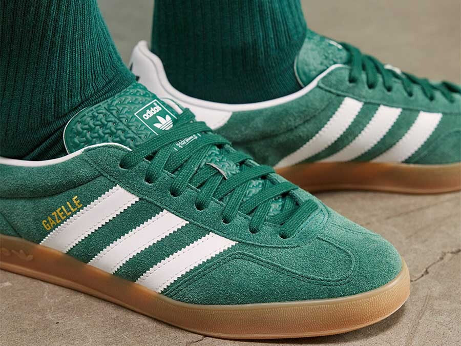 ADIDAS GAZELLE INDOOR VERDE BLANCO