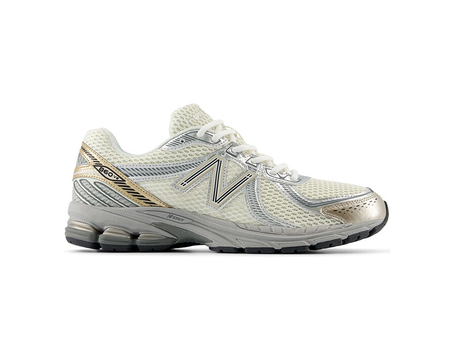 NEW BALANCE 860V2 BLANCO PLATA DORADO
